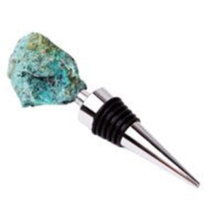 ZEES CREATIONS Stainless Steel Gemstoppers, African Turquoise GS1005